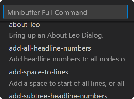 Leo&#39;s Minibuffer